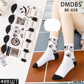 Носки женские c рисунком ассорти DMDBS оптом мешками Арт BE-028 22390