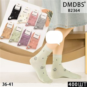 Носки женские с рисунком ассорти DMDBS оптом мешками Арт B2364 22401