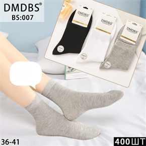 Носки женские гладкие ассорти DMDBS оптом мешками Арт BS:007 22413