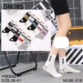 Носки женские Sport гладкие ассорти DMDBS оптом мешками Арт  BK-018 22456