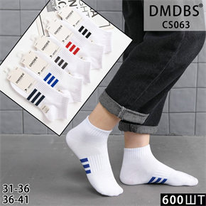 Подростковые носки с тремя полосами ассорти DMDBS оптом мешками Арт CS063 22481