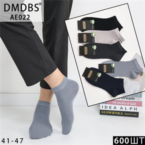 Мужские носки гладкие короткие ассорти DMDBS опт мешками Арт AE022 22503