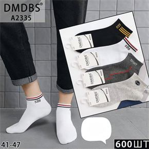 Мужские носки короткие рисунок  ассорти DMDBS опт мешками Арт A2335 22506
