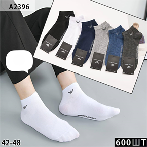 Мужские носки  логотип "Armani" короткие ассорти DMDBS опт мешками Арт A2396 22557