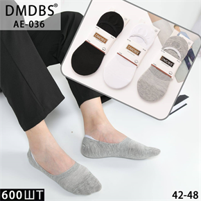 Мужские носки следки сеточка гладкие ассорти DMDBS опт мешками Арт AE-036 22597