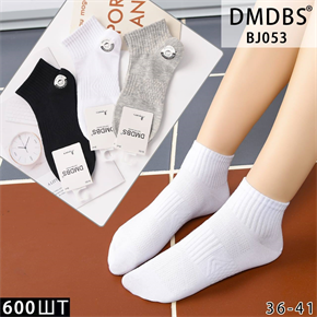 Женские носки короткие вязка сеточка ассорти DMDBS оптом мешками Арт  BJ053 22613