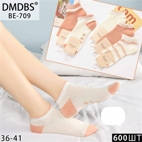 Женские носки с рюшей вязка ассорти DMDBS оптом мешками Арт  BE-709 22632