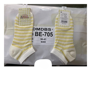 Женские носки короткие в полоску  ассорти DMDBS оптом мешками Арт  BE-705 22649
