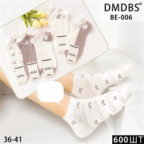Женские носки с рисунком  вязка ассорти  DMDBS оптом мешками Арт  BE-006 22673
