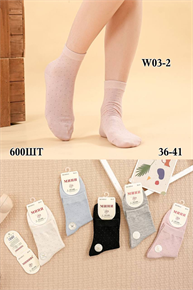 Женские носки ассорти в горошек Минибс мешками оптом АРТ W03-2 W03-2