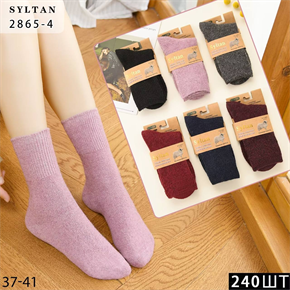 Женские носки термо кашемир  однотонные ассорти Syltan оптом мешками Арт 2865-4 23087