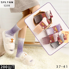 Женские носки зимние вязка термо ассорти Syltan оптом мешками Арт 1319 23192