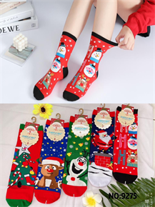 Женские носки зимние термо с рисунком новогодним ассорти  Amigobs оптом мешками арт 9275 23269