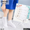 Женские носки короткие гладкие белые однотонные DMDBS оптом мешками Арт  AB03 22619 - фото 28574